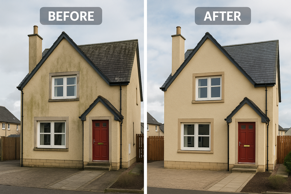 render cleaning before and after